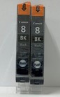 New Genuine Canon Cli-8 Black 2pk Ink Cartridges Pixma Ip4200  Ip4300