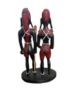 Hand Carved Wood Tribal African Art Statue Sculpture Black 