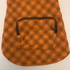 Dog Pet Clothes Winter Pocket Jacket Orange And Gray Size Small