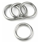 20pcs Smoothing Welded 304 Stainless Steel O-ring Round Ring For Camping Dog C94