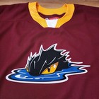 Cleveland Monsters Ahl Jersey Ccm 56 Burgundy 2001 New 