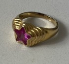 July Child Starstruck Ring 18k Gold Plated  Waterproof   Us Size 8