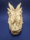 Large Fantasy Dragon Skull Sculpture Resin Display Gothic Decor Hand Painted