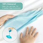 Full Size Waterproof Mattress Protector Pad Cover  White Fitted Sheet Style