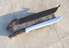 Custom Handmade High Carbon Steel Blade Survival Machete Sword   Hunting Sword