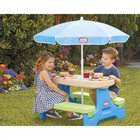 Little Tikes Easy Store Jr  Play Table Umbrella Portable Design No Tools