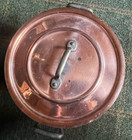 Vintage Metaux Ouvres Vesoul Copper   Brass Stock Pot W lid  8 -made In France