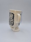 1965 Holt Howard Retro Floral Embossed Pressed Textured Design Pottery Mug