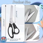 Amylove 2 Pcs Pinking Shears Scissors For Fabric Cutting 7 Mm 5 Mm Scalloped 