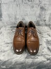 Express Men   s Brown Leather Oxford Dress Shoes Size 11 Lace-up Business Casual
