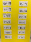 Mx-5500 8 Digits Price Tag Gun Labeler 5 White Rolls 5x1200 Labels  1 Ink Roller