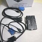 Port Vga Kvm Switch With 2 Cables  Usb Vga Switch For 4 Computers Share 1   