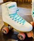 Impala Quad Roller Skates For Women  Size 10 white accessories gently Used