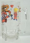 Nintendo Super Mario Bros 2 1989 Vintage Beer Stein Mug Glass