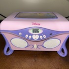 Vtg Disney Princess Cd Player Jewelry Box With Mirror Jukebox 2005 100  Working