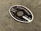 Slingerland 70s Black Silver Niles Vintage Badge Snare Tom Bass Drum 178096  mk9