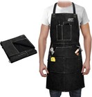 Arccaptain Leather Welding Work Apron Heat Flame Resistant Cowhide 24  X 36 