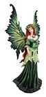 Ebros Amy Brown Large Lady Of The Forest Green Tribal Fairy Figurine 19 5  H