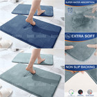 Super Water Absorbent Soft Memory Foam Bath Mat Non-slip Bathroom Shower Rug