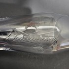 Vtg Budweiser Embossed Logo 16oz Pilsner Beer Glass Clear Tulip Shape Barware