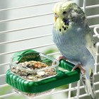 Bird Feeder  2 Pcs Plastics Bird Food Water Bowls Cups Cage Accessories For Conu