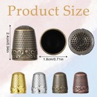 4pcs Thimbles For Hand Sewing  Metal Sewing Thimble Finger Protector Dazzling   