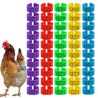 50 100pcs Leg Bands Plastic Chicken Pheasant Poultry Duck Bird Leg Rings Tags