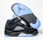 Jordan 5  black University Blue  Men s Basketball Shoes