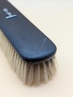 Antique Collectable Ebony Barber Clothes Brush With Unusual Silver Cartouche