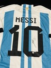 Leo Messi Signed Argentina Pro Style Soccer Jersey With Coa