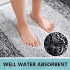 Microfiber Bathroom Carpet  Fluffy Soft Absorbent Bathroom Carpet  Non-slip 