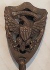 Antique Masonic  Military Antique Belt Sword Clips   Chains E Pluribus Un Um