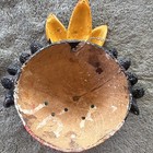 Vintage Mexican Hand Painted Coconut Shell Mask