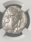 Attica Athens 353-294 Bc Ar Tetradrachm Silver Athena Owl Greek Coin Ngc Ch Au