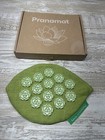 Pranamat Eco Travel Mini Acupressure Mat 9x6 Military Green Lotus Spike Rare