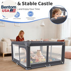 Foldable Baby Playpen - 50 x50  Safety Play Yard For Babies   Toddlers - Indoor 