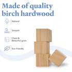 Wood Craft Cubes 1 Inch Unfinished  Small Blocks  Crafts   D  cor   Woodpeckers