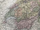 1884 Switzerland Original Antique Map By Adam   Charles Black Over 135 Years Old