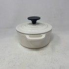 Smith   Clark 1-qt Enameled Cast Iron Dutch Oven W lid  Ivory
