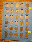 70 Coin Partial Set 1909  1940 Lincoln Wheat Penny Album Whitman Folder Lot  203