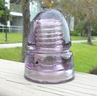 Nice Purple Cd 145 W g m co Beehive Style Glass Insulator