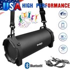Loud Bluetooth Speaker Portable Wireless Boombox Aux Rechargeable Stereo System