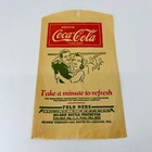 1927 Coca-cola No-drip Protector Bottle Bag Dancing Coupke Grove St  Chicago C4