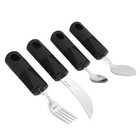 4pcs Weighted Parkinsons Utensils Stainless Steel Adaptive Tableware For Art 
