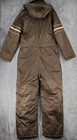 Sears Work Leisure Coveralls Mens Size 44 Tall Brown Full Zip Belted 70s Vintage
