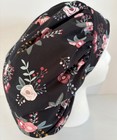 Floral Print Size Large Medical Bouffant Scrub Cap Surgery Hat