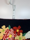 Handmade Wool  Blend Day Of The Dead Sugar Skull 16  Pillow Vibrant Eclectic
