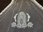 Bridal Veil Virgin Marry With Lace Trim Embroidery Guadalupe