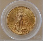1925  20 Gold St Gaudens Double Eagle Coin  Pcgs Ms 64