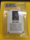 Julius Dr  J Erving Autograph Beckett 6x9 Slab Custom 4x6 Card Cut Rare Sixers